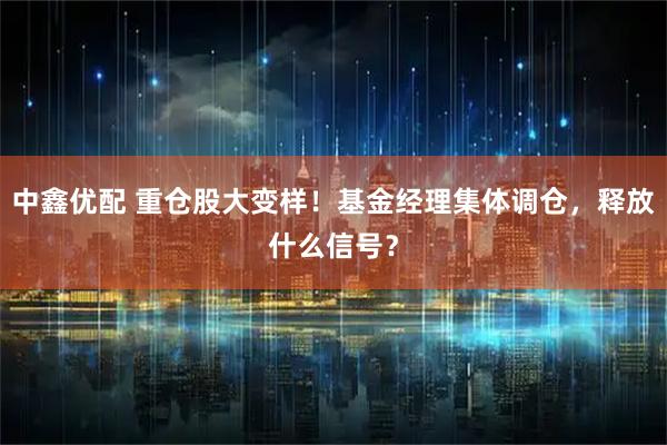 中鑫优配 重仓股大变样！基金经理集体调仓，释放什么信号？